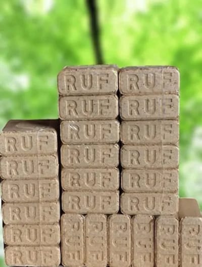 RUF Briketten - brandhout - geperst hout - 10 kg - 10 briketten