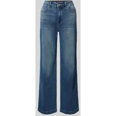 wide leg jeans in used-look