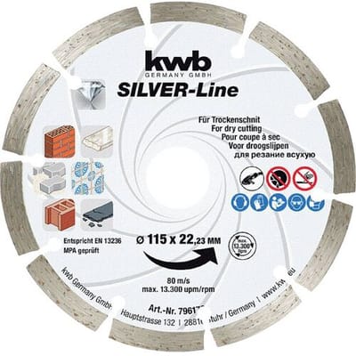 kwb 796570 Diamanten doorslijpschijf Diameter 125 mm Boordiameter 22 mm 1 stuk(s)