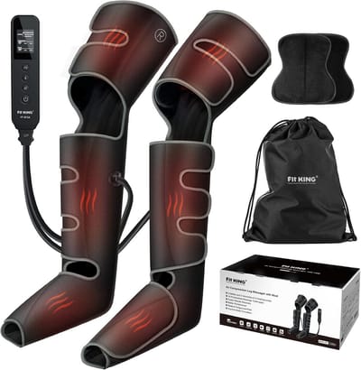 Beenmassager met warmte - Luchtcompressie apparaat - Spierontspanning na inspanning - Verstelbare omhulsels voor iedereen