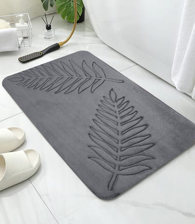 Badmat Anti-Slip Badkamer Tapijt, Memory Foam Badkamer Tapijt, Absorberend Wasbaar, Quick Dry Badmat, Easy Care (Grijs, 40x60cm)