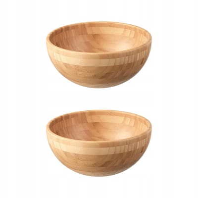 Merkloze Bamboe Kom - 28 cm Diameter, 4.5L Inhoud