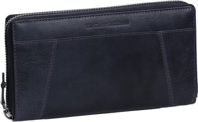 The Chesterfield Brand Leren Portemonnee Havana Wallet Navy Blauw