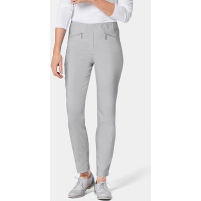 Bengaline broek LOUISA - steengrijs - Gr. 38 van Goldner Fashion