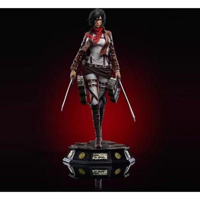 Aanval op Titan: Mikasa Anime en trendy speelgoed kunnen bewegen 11,41 inch/29 cm pvc Favorieten Attack on Table opstelling anime hete Speeltjes Cadeau with box