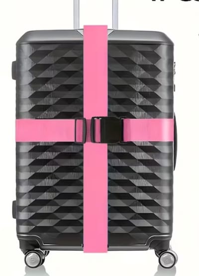 Mavora - Set van 2 bagage/koffer riemen Roze