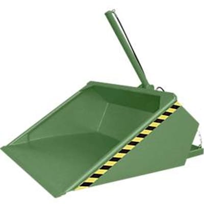 Bauer hydraulische heftruckbak DGS 700, heftruckhydrauliek, L 1610 x B 1210 x H 1370 mm, 0,7 m³, tot 1000 kg, staal gelakt, reseda groen