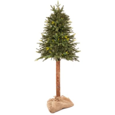Springos Kunstkerstboom Op Stam | Dennenhout | 180 cm | Zonder Verlichting