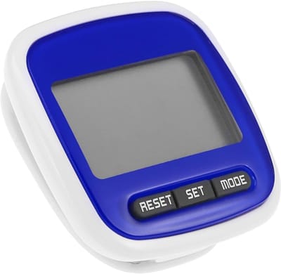 Stappenteller - Loopmeter Calorieënteller - Dagelijkse Activiteit Meten - Automatische Uitschakeling - 5 x 5 x 2.5 cm - Rood