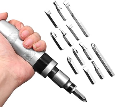 Ratel schroevendraaier set - Gereedschap set - Reparatie en montage - 13-in-1 precisie - 16cm handvat - Zwart