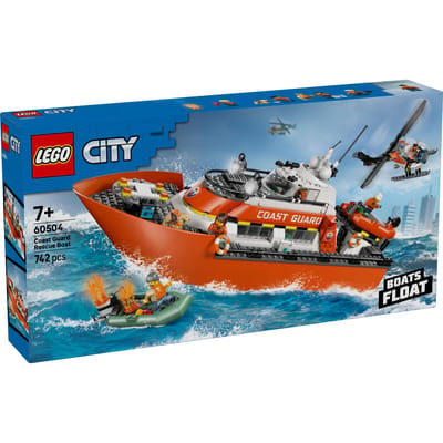 LEGO City LEGO® CITY 60504 Reddingsboot van de kustwacht met helikopter (60504)
