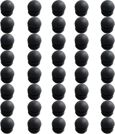Solidchoice - Set van 40 Ronde Plastic Eindkappen voor Meubels, 16mm