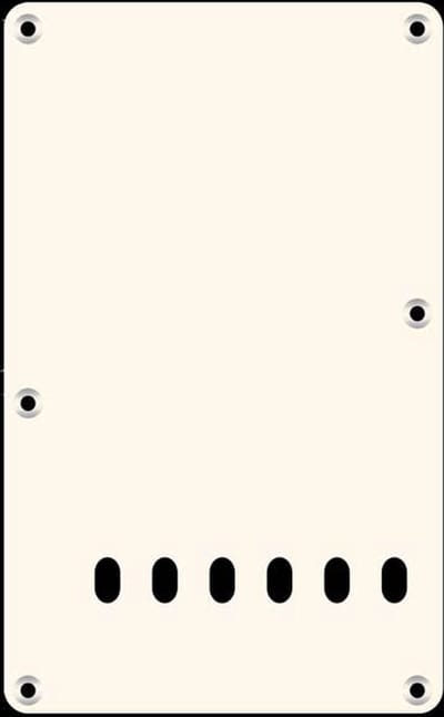 Boston BP-113-VW back plate, string spacing 11,2mm, 1 ply, standard Stallion, 86x138mm, vintage white