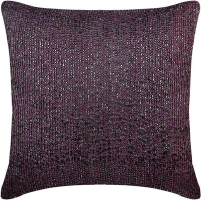 Decoratief Kussensloop - Sierkussenhoes - Woonkamer Decoratie - 100% Handgemaakt - 60 x 60 cm - Pruim