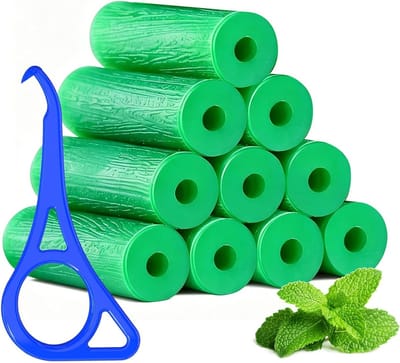 Dienblad zitter Chewies voor orthodontische aligners - 11 stuks groen met beugel remover en extra comfort