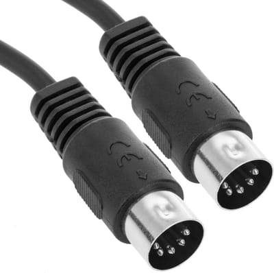 BeMatik - MIDI kabel 5-pins male naar male 50 cm