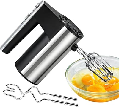Handmixer Roestvrij Staal - Keukenmixer Beslagmixer - Bakken En Koken - Antislip Handgreep - 95 x 175 x 95 cm