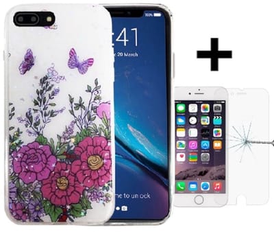Silicone/TPU back cover print Geschikt voor Apple iPhone 7/8 plus (4)