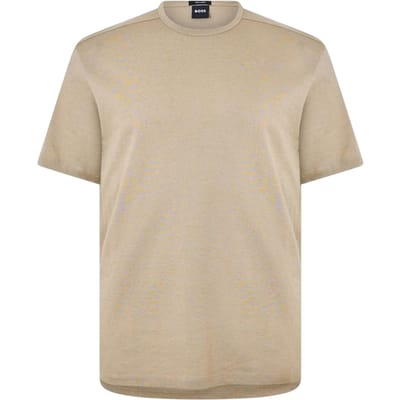 Boss Heren Tiburt Effen T-shirt (Donker Beige)
