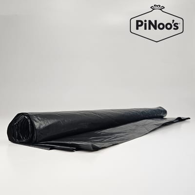 Zwarte Vuilniszakken 800 Liter | 10 losse zakken - LDPE-plastic | 30 My | 190x150 cm - Zwarte containerzakken 800 liter, Extra grote afvalzakken 800L (19015004130)