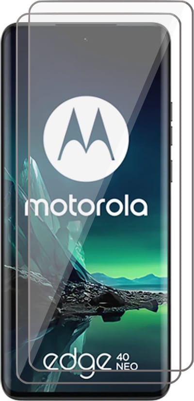 Screenprotector geschikt voor Motorola Edge 40 Neo - 2x Glas Screen Protector
