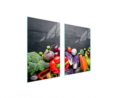 TMK ArtDeko Serie - Snijplank van Gehard Glas - 65x52cm - Veilig voor Alle Soorten Fornuizen