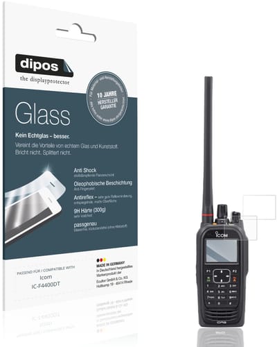 dipos – 2x Matte Pantserfolie geschikt voor Icom IC-F4400DT | 9H Screenprotector