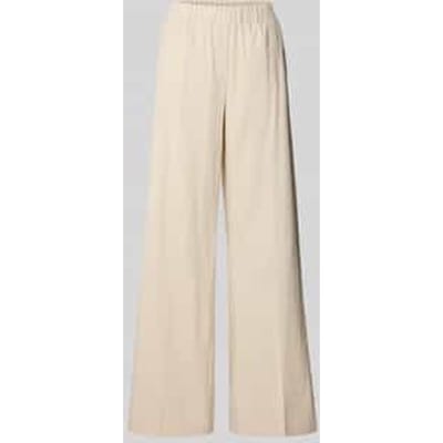 Wide leg stoffen broek met paspelzakken aan de achterkant, model 'Mucia'