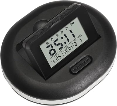Trilwekker Digitale Wekker - Vibreerwekker LED - Geluidloos Wakker Worden - Dubbele Alarm Instellingen - 10x8.5 cm - Zwart