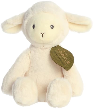 Knuffel - Ebba Eco Laurin Lamb - Aurora - Laurin Lammetje - Ebba Eco - Beste Vriend - 32 cm - Wit