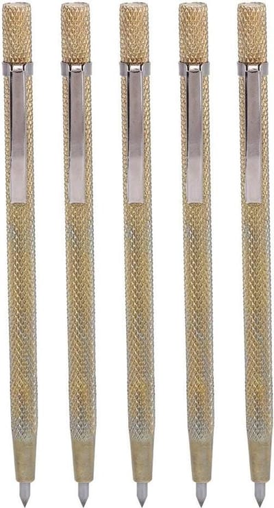 Gravure Pen - Metaal Scribe Tool - Materiaal Markeren - Wolfraamcarbide Punt - 5 Stuks - Metaal