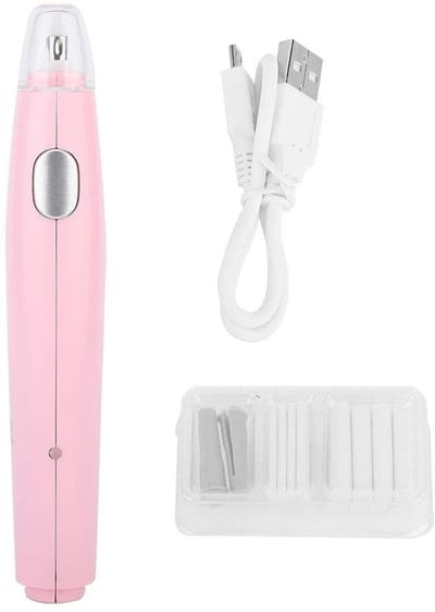 Dailygoods - Elektrische Gum - Oplaadbaar - 16 Reservevullingen - Roze - Precieze Correcties - Mobiel Formaat