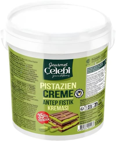 Celebi Pistache Creme - Pistachepasta - Pistache Spread - Horeca - Dubai chocolade - pistache dubai - pistache noten - dubai reep - 1kg