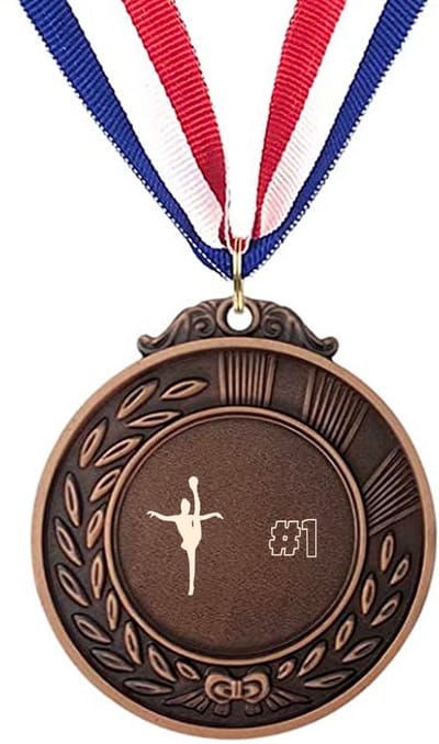 Akyol - turnen 2 medaille bronskleuring - Turnen - familie vrienden - cadeau