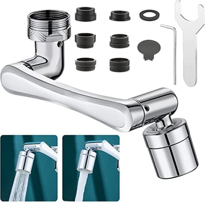 waterbesparend opzetstuk voor kraan (roestvrij) kraan opzetstuk / kraan opzetstuk - faucet attachment - Crane extension