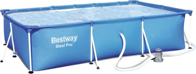 Zwembad Bestway - 300X201X66cm - Opzet - Stevig frame - badje - Opzetzwembad -  Inclusief Pomp