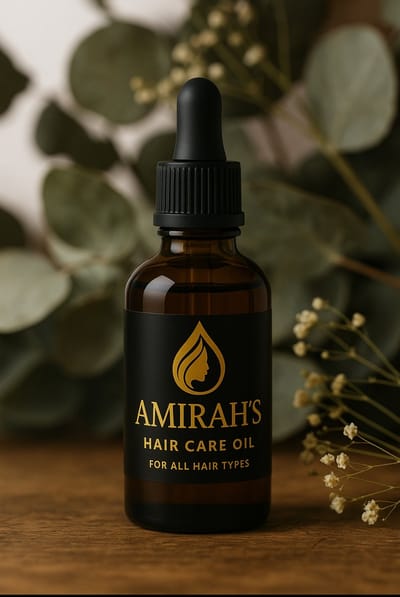 Amirah's Hair Care Oil - 100 % Natuurlijke Haarolie - Ondersteunt Haargroei - Stimuleert Gezond & Sterk Haar
