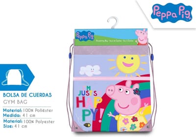 PEPPA PIG Bloemetjes Zwemtas Gymtas Sport School Tas Lief