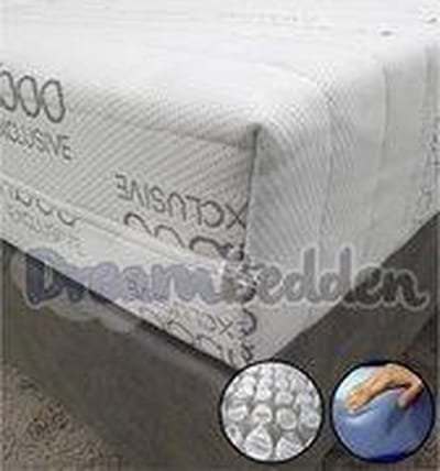 Matras 70x200 HR55 Koudschuim 9-zones pocketvering Bamboo Exclusive Ca. 21cm Dik