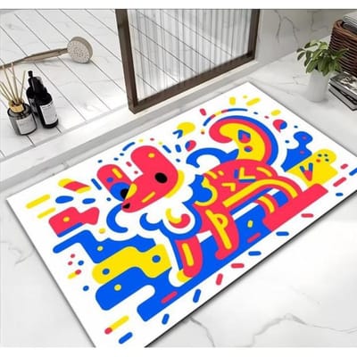 Cartoon Hond Badkamer Voetmat Diatomeeënaarde Mat Antislip Absorberende Toilet Deurmat Tapijt 40 * 60cm