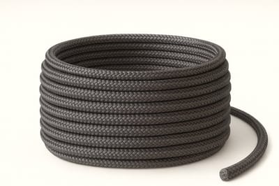 Sterk gevlochten touw 20 meter – 12 mm dik – duurzaam nylon/polyester – grijs – ideaal voor boot, werkplaats, tuin en outdoor gebruik