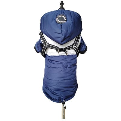 Nieuwe Winter Hondenkleding Borst en Rug Geïntegreerde Pluche Verdikte Waterdichte Jarre Aero Bull Huisdier Hond Hondenkleding XXL