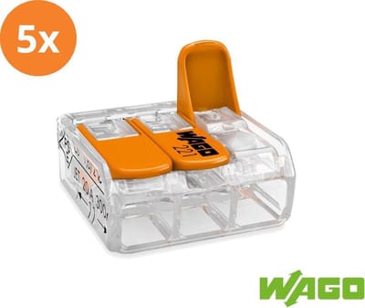 Wago lasklem 3-voudig 221-413 (5 stuks)