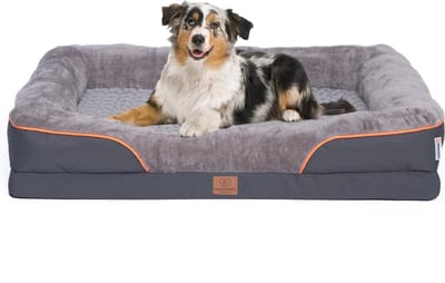 Orthopedisch Hondenbed met Egg Foam - Wasbaar, Waterdicht en Comfortabel (106 x 81 x 17 cm)