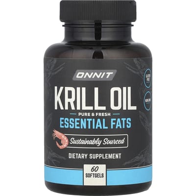 Onnit - Krillolie - Krill Oil - Pure & Fresh - Essential Fats - 60 capsules