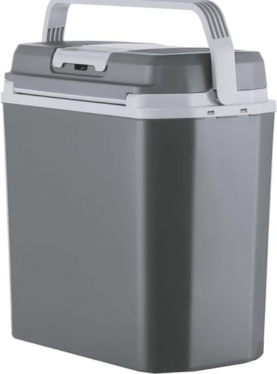 TIM® Elektrische koelbox 12 en 230 volt - Elektrische koelbox - Koelbox - Grijs - 39cm x 56cm x 42cm