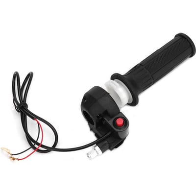 Gashandvatten met Stopschakelaar Geschikt voor 47cc 49cc Mini Moto Crossmotor Stuur black