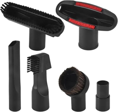 Stofzuiger Accessoireset - Reinigingshulpstukken - Huis Schoonmaken - Veelzijdige Mondstukken - 32 mm - Zwart