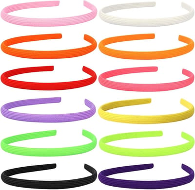 Dunne Haarbanden voor Vrouwen en Meisjes - 12 Stuks, Comfortabele en Antislip Haaraccessoires in Diverse Kleuren, Drukvrije en Stijlvolle Haarbanden