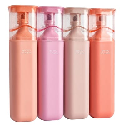 Roze glitter markeerstiften set 4 stuks markeerstiften voor school en kantoor brede beitel punt transparante houder schrijfwaren journaling en markeren